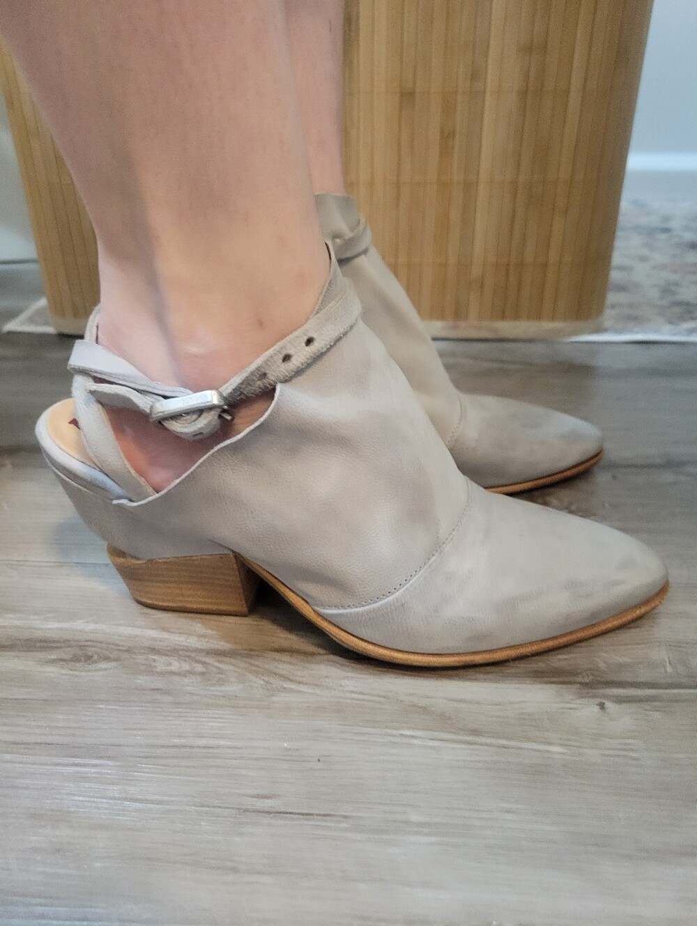A.S. 98 Leather Block Heel Shoes Size 7